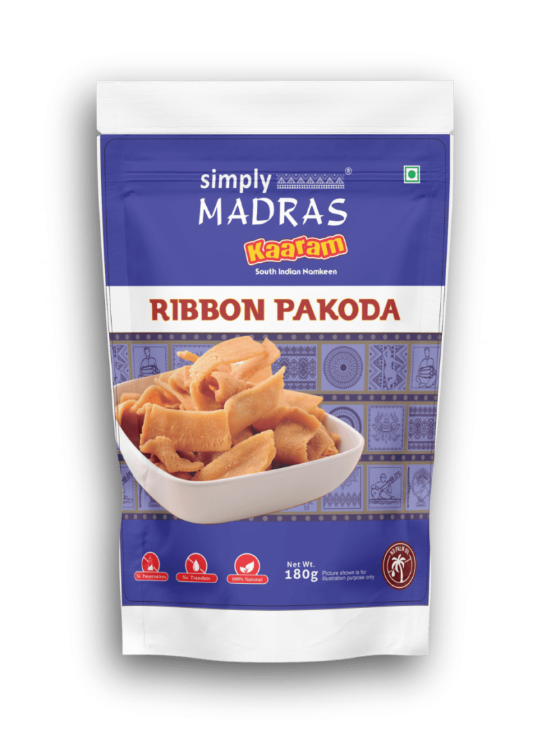 Kaaram Ribbon Pakoda Snacks Simply Madras